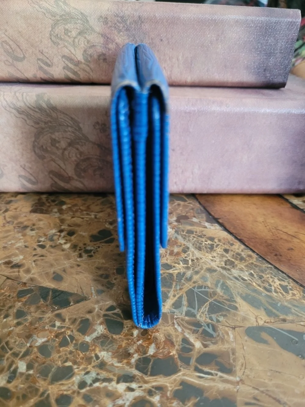 Louis Vuitton Blue Epi Leather Small Wallet